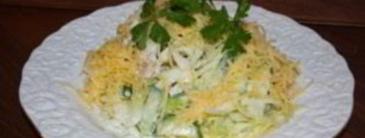 салат из копченой курицы с сыром. Шаг 5