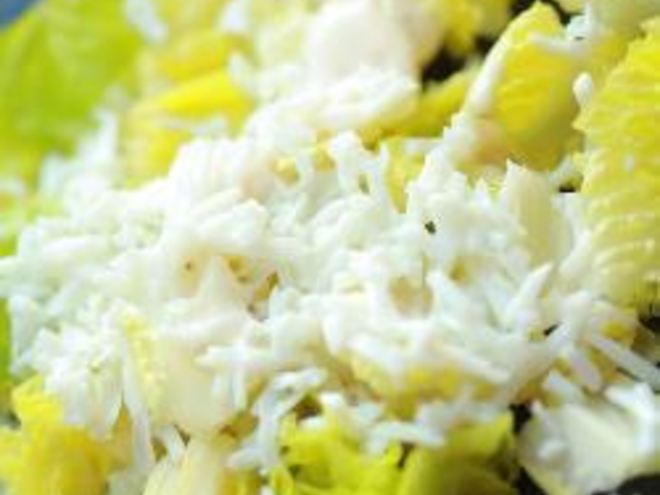 Рецепт салата из латука с яйцом