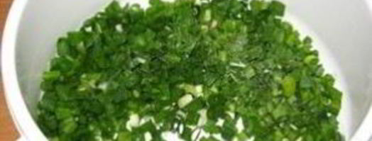 салат из листьев чеснока. Шаг 4