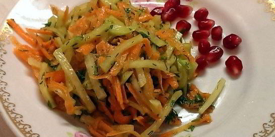 Салат из маргеланской редьки