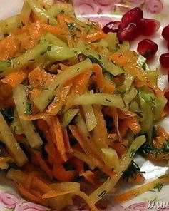 Салат из маргеланской редьки