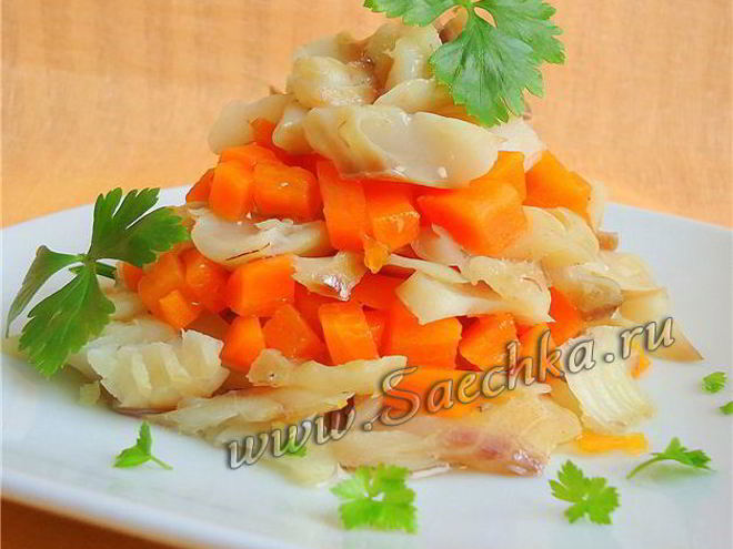 Рецепт салата из отварной рыбы