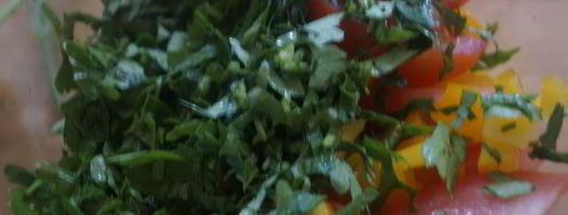 салат из овощей и риса. Шаг 2