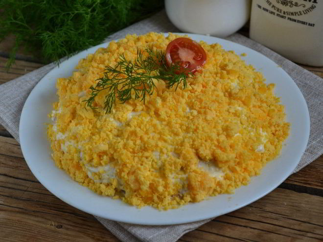 Рецепт салата из сайры