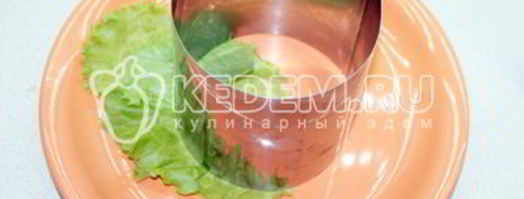 салат из семги слабосоленой. Шаг 3