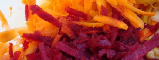 салат из свежих овощей с мясом и картофелем пай. Шаг 2