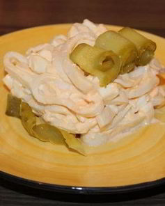 Салат Кальмары с яйцом