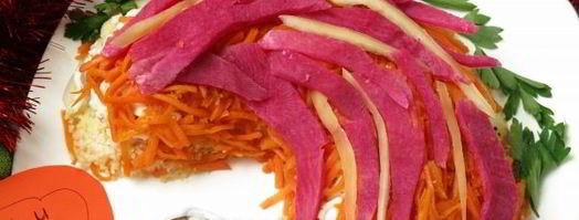 салат хвост петуха. Шаг 15