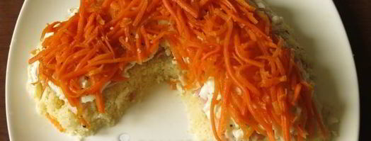 салат хвост петуха. Шаг 12