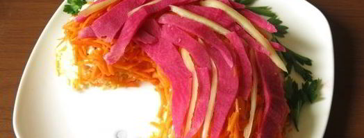 салат хвост петуха. Шаг 14