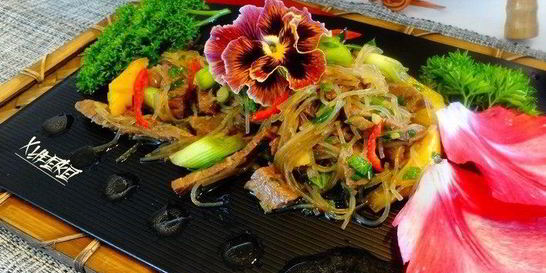 Салат китайский с говядиной