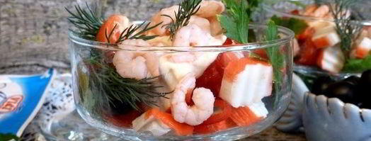 салат-коктейль теплое красное море. Шаг 7