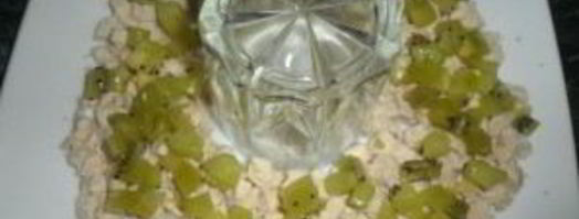 салат малахитовый браслет с киви. Шаг 3