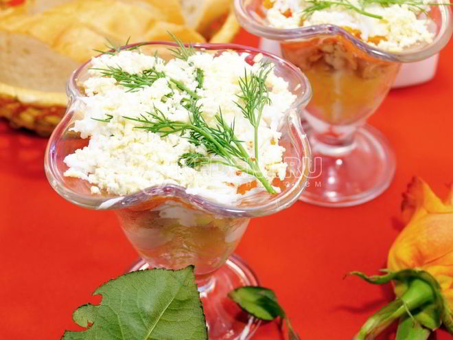 Рецепт салата мимоза с горбушей