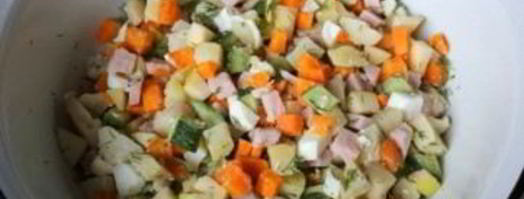 салат московский. Шаг 4