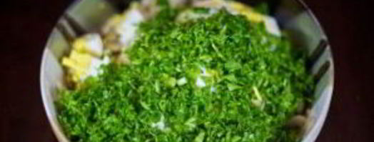 салат новогоднее лукошко. Шаг 7