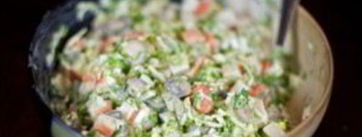 салат новогоднее лукошко. Шаг 9