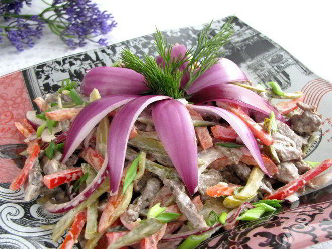 Рецепт салата по-строгановски