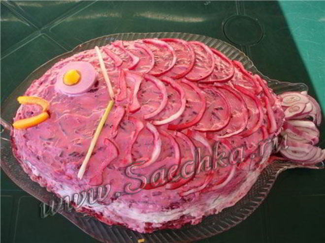 Рецепт салата сельдь под шубой