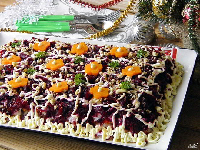 Рецепт салата селедка под шубой