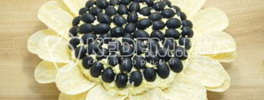 салат подсолнух. Шаг 10