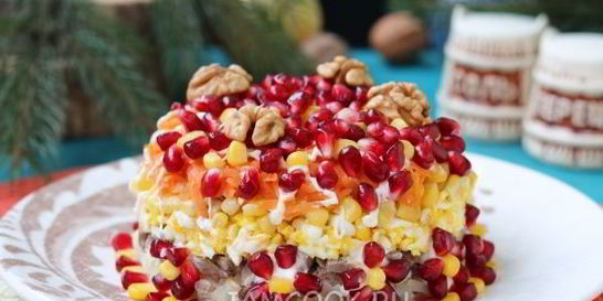 Салат Ричард с гранатом