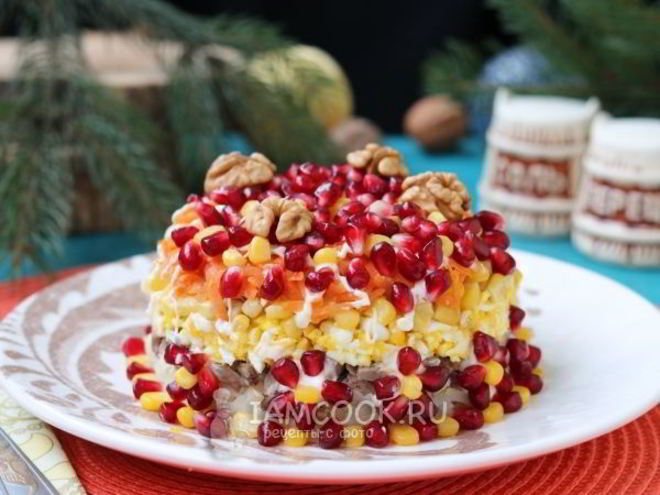 Рецепт салата ричарда с гранатома