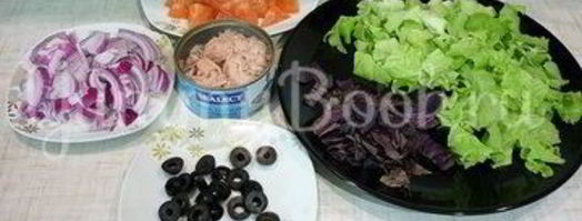 салат романтические краски. Шаг 2