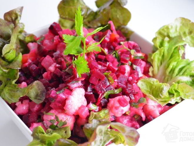 Рецепт салата розового закат