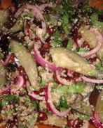 Салат с баклажаном и гранатом