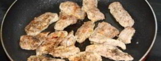 салат с блинами и мясом. Шаг 2