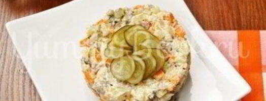 салат с говядиной и солеными огурцами. Шаг 4