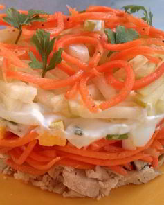 Салат с корейской морковкой