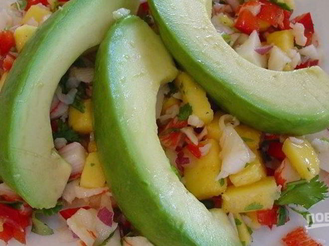 Рецепт салата с крабами