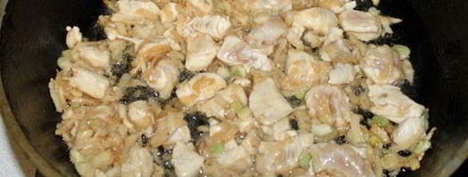 салат с куриной грудкой, овощами и грушей. Шаг 3