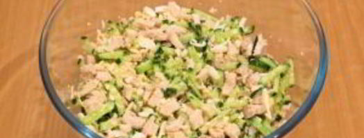 салат с куриным филе и огурцами. Шаг 5