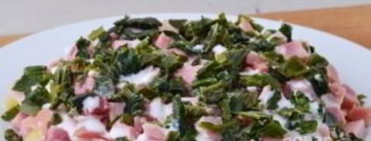 салат с маринованными опятами и ветчиной. Шаг 6