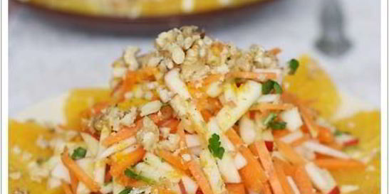 Салат с морковью, яблоками и апельсинами