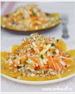 Салат с морковью, яблоками и апельсинами