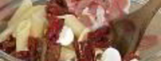 салат с пенне под соусом песто. Шаг 6