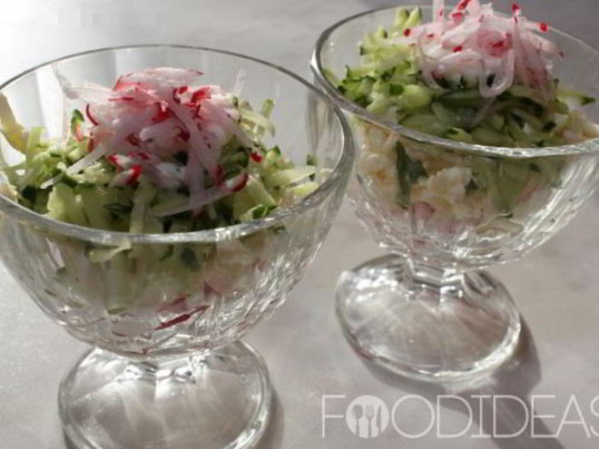 Рецепт салата с плавленым сыром