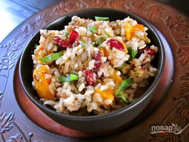 Рецепт салата с рисом