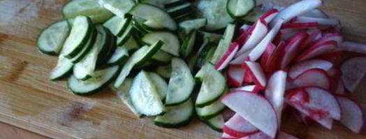 салат с рукколой и маринованными початками кукурузы. Шаг 3