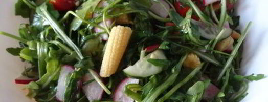 салат с рукколой и маринованными початками кукурузы. Шаг 7