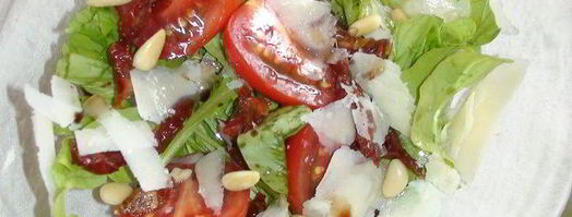 салат с руколой и кедровыми орешками. Шаг 2