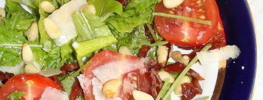 салат с руколой и кедровыми орешками. Шаг 3