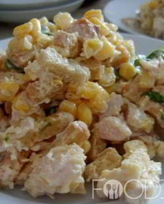 Салат с сухариками