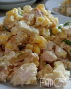 Салат с сухариками