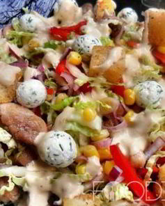 Салат с сыром фетакса