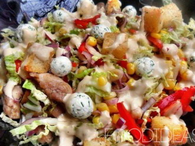 Рецепт салата с сыром фетакса